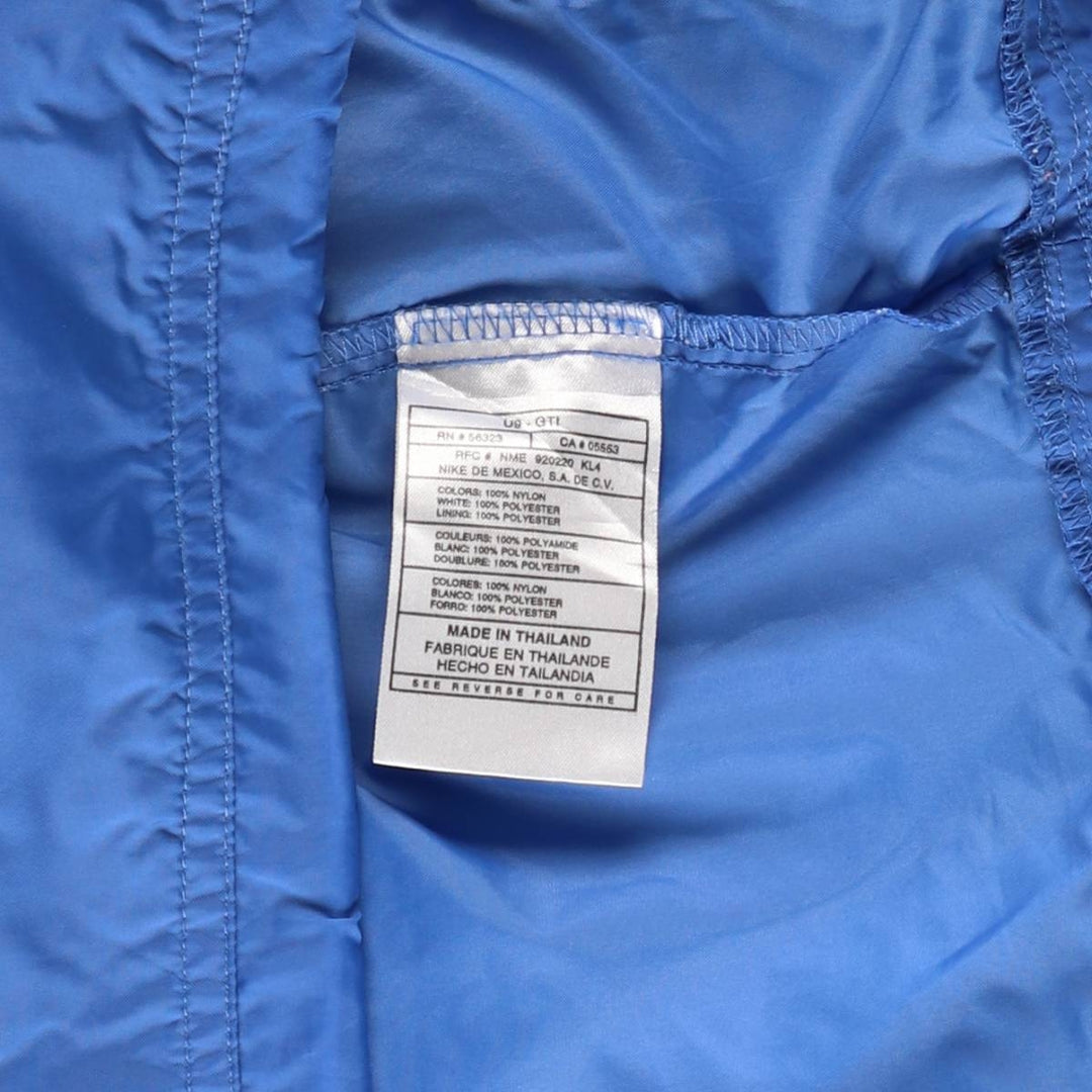 90'S Nike Anorak Parka, Men's Medium, Vintage Nylon blue type Vintage Second Hand