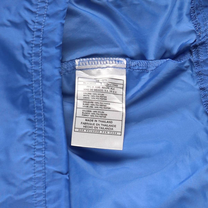 90'S Nike Anorak Parka, Men's Medium, Vintage Nylon blue type Vintage Second Hand