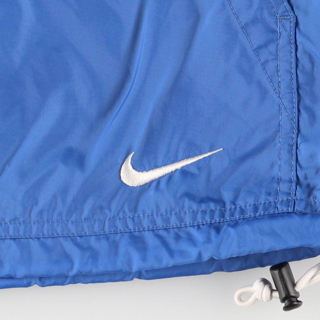 90'S Nike Anorak Parka, Men's Medium, Vintage Nylon blue type Vintage Second Hand