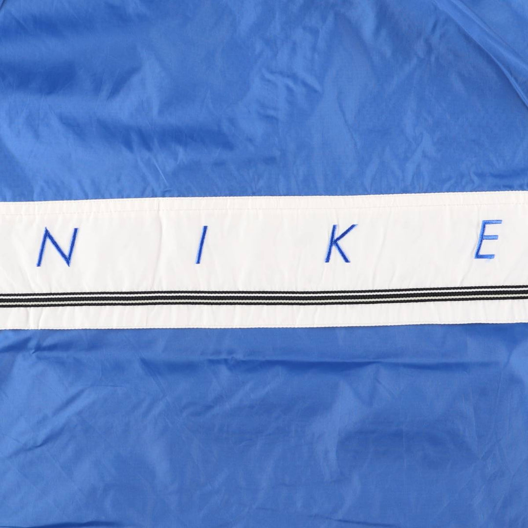 90'S Nike Anorak Parka, Men's Medium, Vintage Nylon blue type Vintage Second Hand