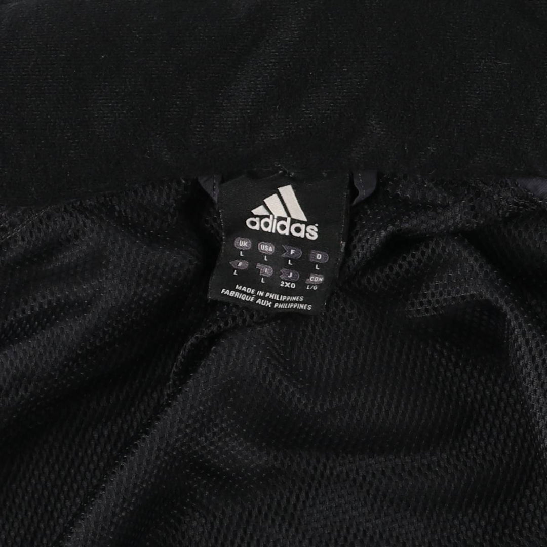 00'S adidas windbreaker, men's size L polyester Charcoal Vintage Second Hand