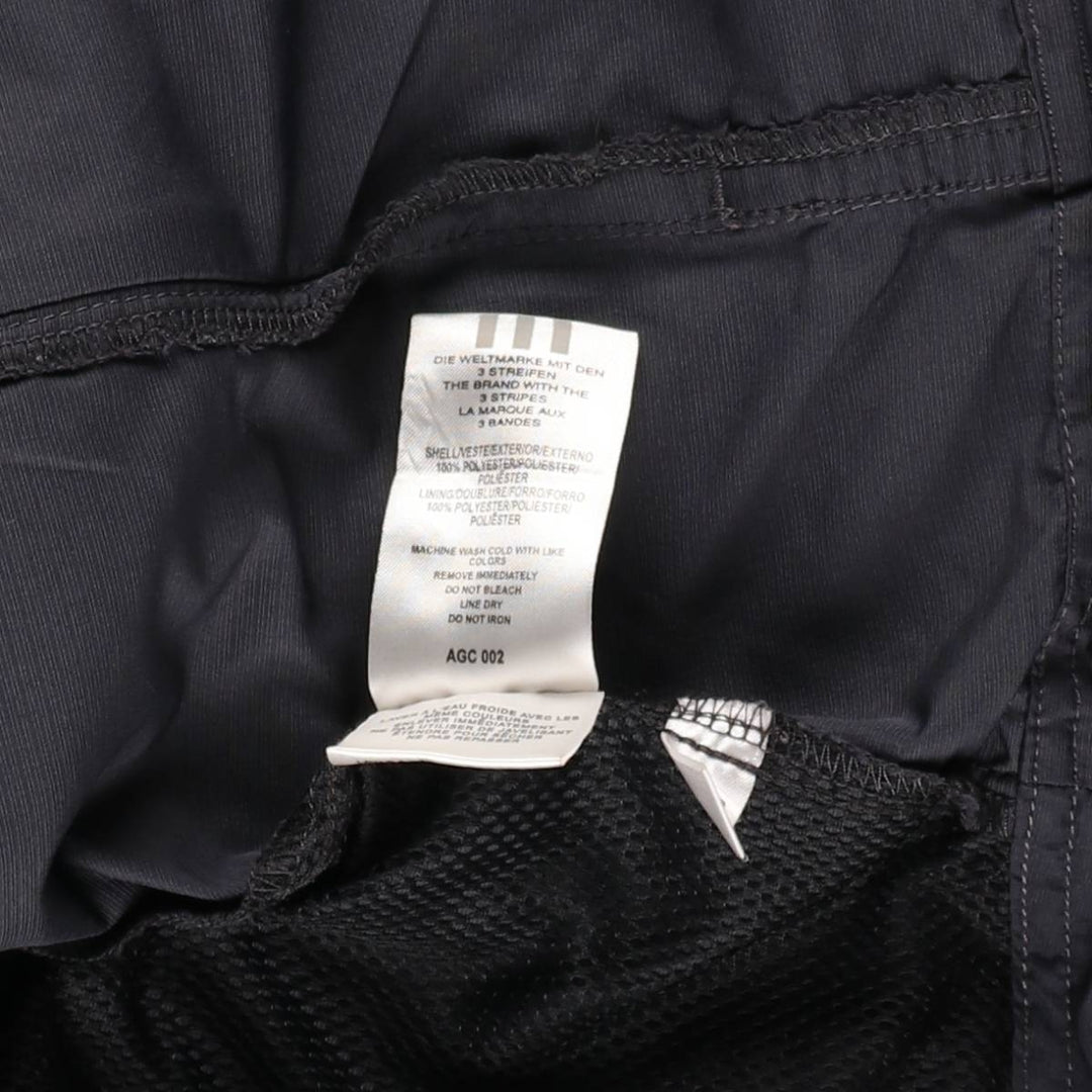 00'S adidas windbreaker, men's size L polyester Charcoal Vintage Second Hand