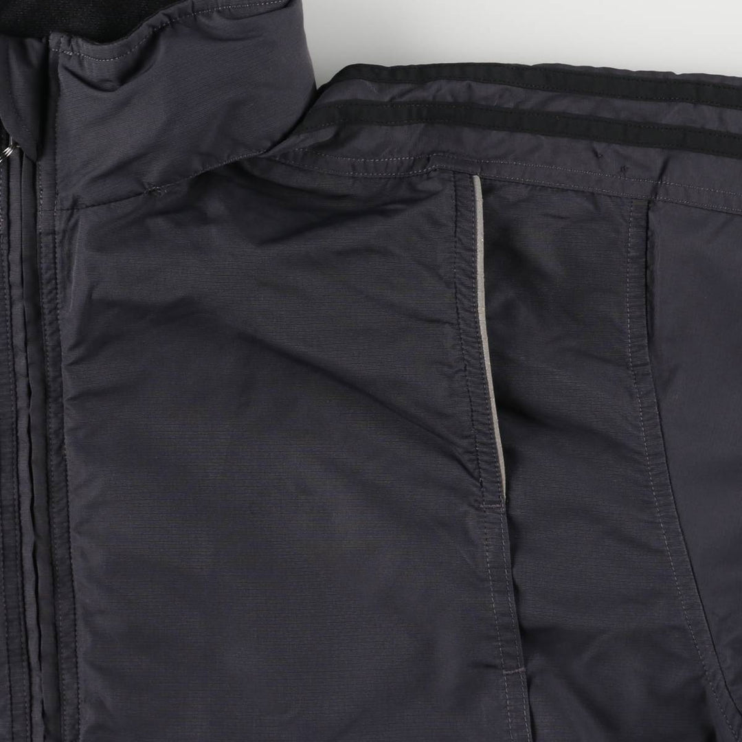 00'S adidas windbreaker, men's size L polyester Charcoal Vintage Second Hand