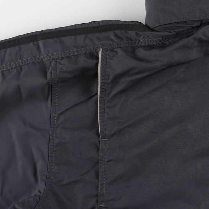 00'S adidas windbreaker, men's size L polyester Charcoal Vintage Second Hand