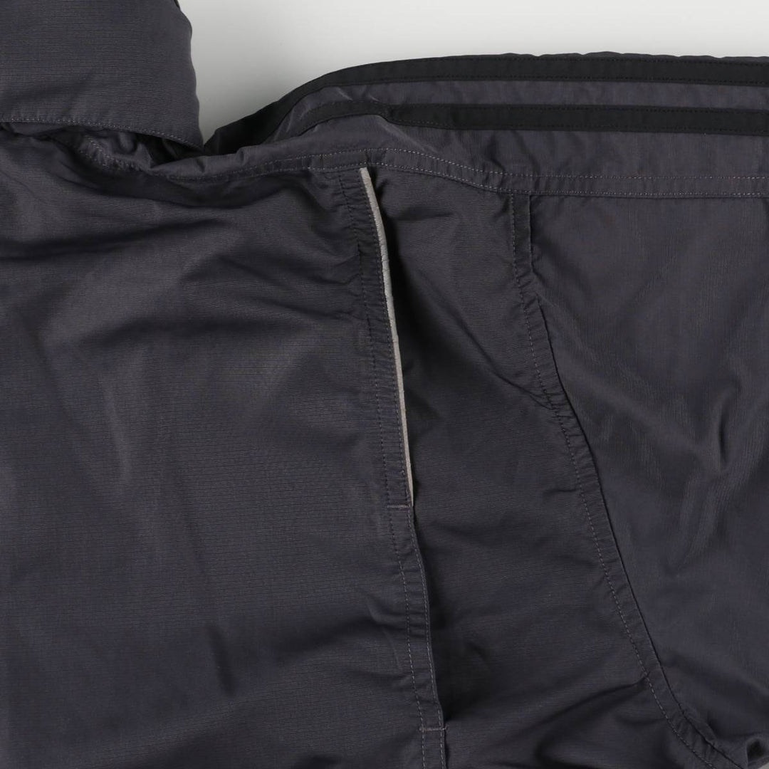 00'S adidas windbreaker, men's size L polyester Charcoal Vintage Second Hand