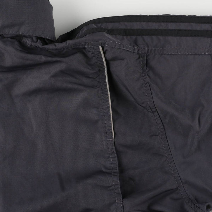 00'S adidas windbreaker, men's size L polyester Charcoal Vintage Second Hand