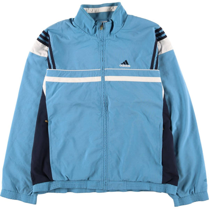00'S adidas windbreaker, men's size L polyester Blue type light blue Vintage Second Hand
