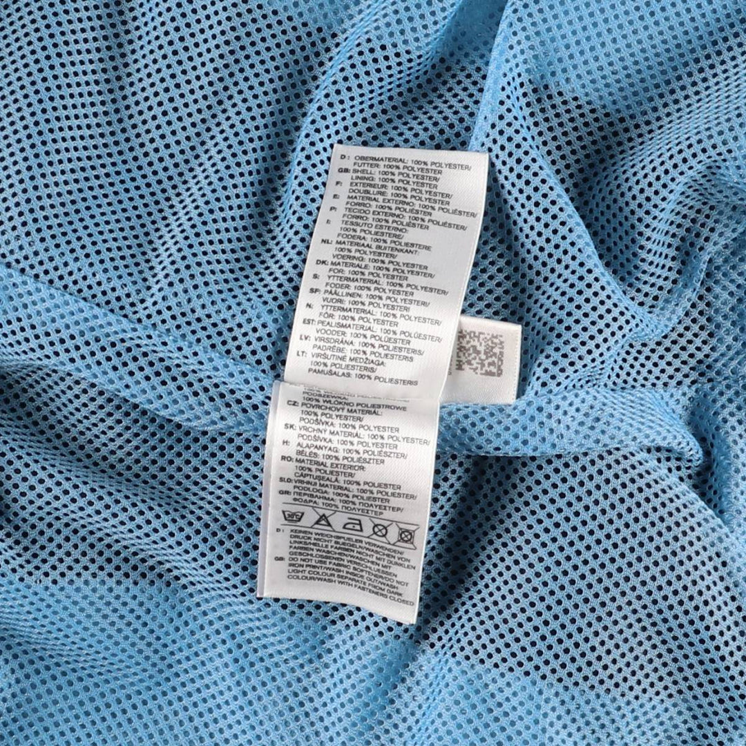00'S adidas windbreaker, men's size L polyester Blue type light blue Vintage Second Hand