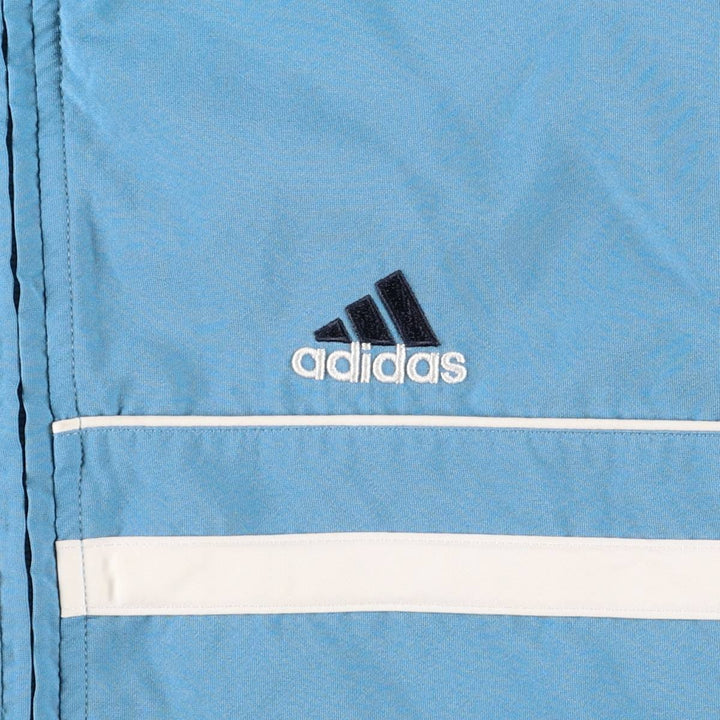 00'S adidas windbreaker, men's size L polyester Blue type light blue Vintage Second Hand