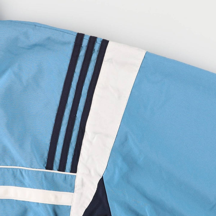 00'S adidas windbreaker, men's size L polyester Blue type light blue Vintage Second Hand