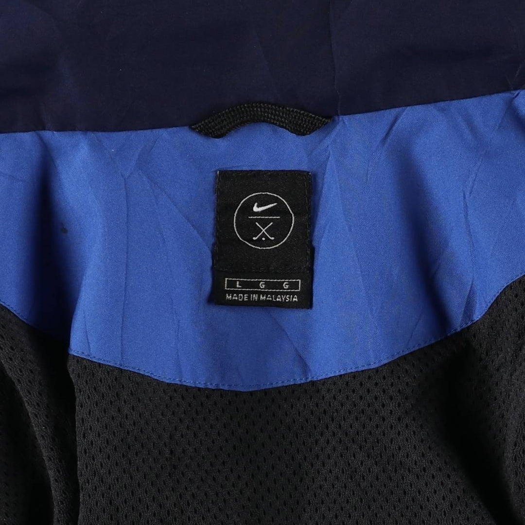 Nike Golf Windbreaker, Men's Size L polyester blue type Vintage Second Hand