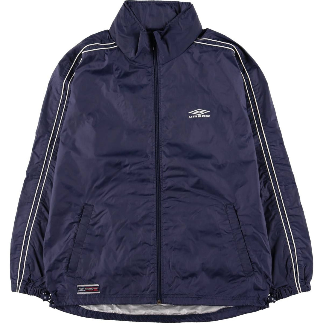 2000'S Umbro Nylon Jacket, Men's Size Small Nylon navy blue type Vintage Second Hand