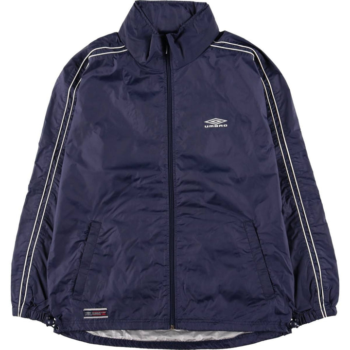 2000'S Umbro Nylon Jacket, Men's Size Small Nylon navy blue type Vintage Second Hand