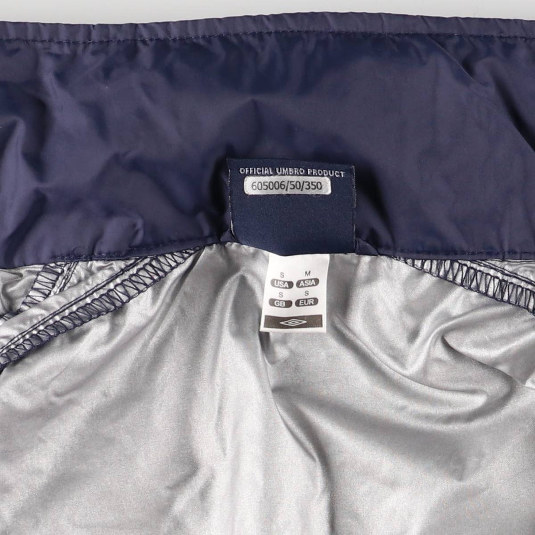 2000'S Umbro Nylon Jacket, Men's Size Small Nylon navy blue type Vintage Second Hand