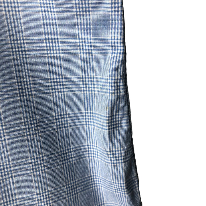 Ralph Lauren POLO by Ralph Lauren REGENT CUSTOM FIT long-sleeved cotton check shirt, men's size L cotton Blue type light blue Vintage Second Hand
