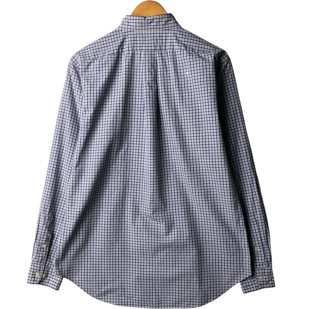 Ralph Lauren Classic Fit Long Sleeve Button Down Check Shirt Men's M cotton white type Vintage Second Hand