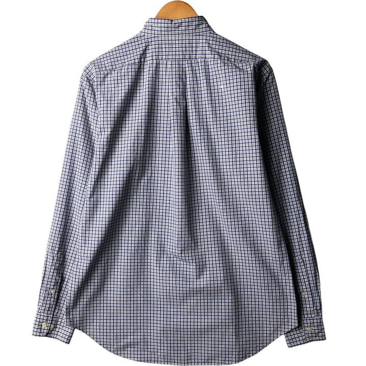 Ralph Lauren Classic Fit Long Sleeve Button Down Check Shirt Men's M cotton white type Vintage Second Hand