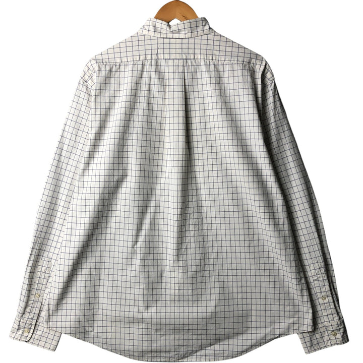 Ralph Lauren CUSTOM FIT long sleeve button down check shirt men's XXL cotton white type Vintage Second Hand