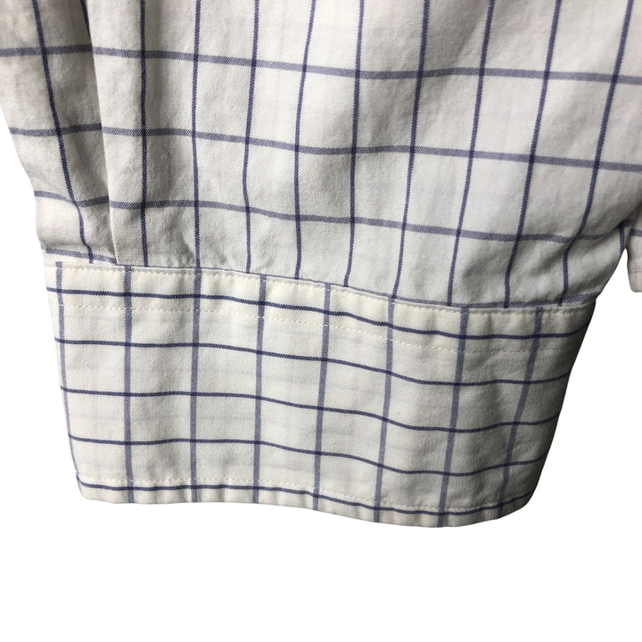 Ralph Lauren CUSTOM FIT long sleeve button down check shirt men's XXL cotton white type Vintage Second Hand