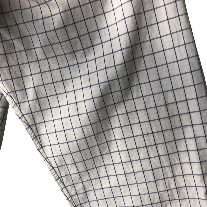 Ralph Lauren CUSTOM FIT long sleeve button down check shirt men's XXL cotton white type Vintage Second Hand