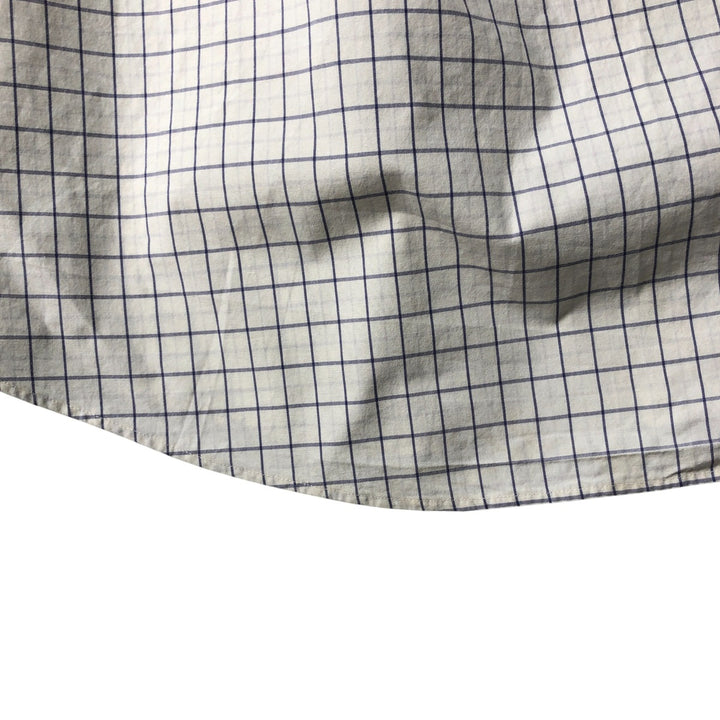Ralph Lauren CUSTOM FIT long sleeve button down check shirt men's XXL cotton white type Vintage Second Hand