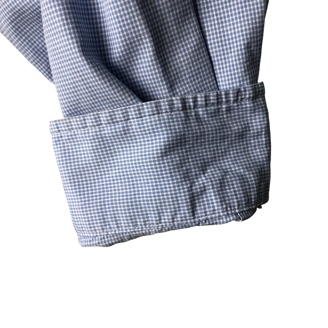 Ralph Lauren Classic Fit Long Sleeve Button Down Check Shirt Men's Size L cotton white type Vintage Second Hand