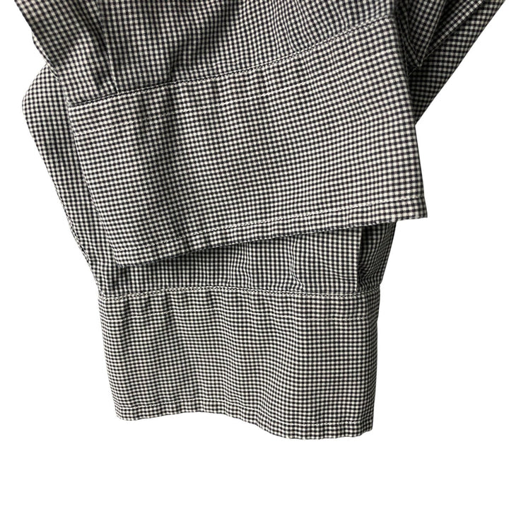 Ralph Lauren YARMOUTH Gingham Check Long Sleeve Button-Down Check Shirt Men's Size L cotton white type Vintage Second Hand