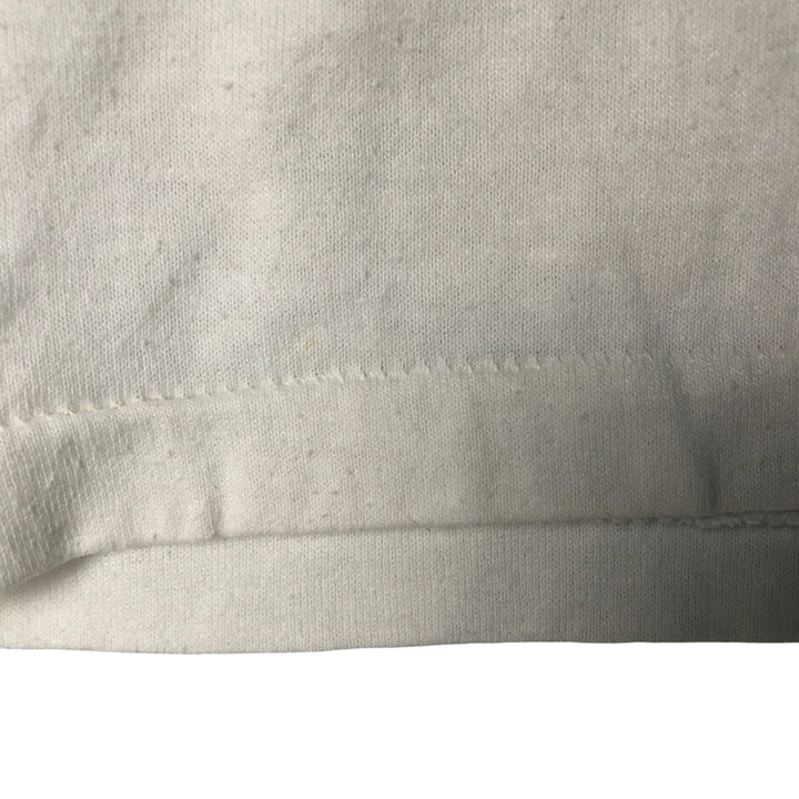 80'S Champion Tricot Tag Ringer T-shirt, Made in USA, Men's M size, Vintage cotton white type Vintage Second Hand