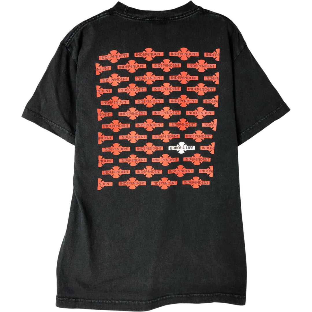 BUILT TO GRIND One-Point Logo T-Shirt, Men's Size M cotton black type Vintage Second Hand