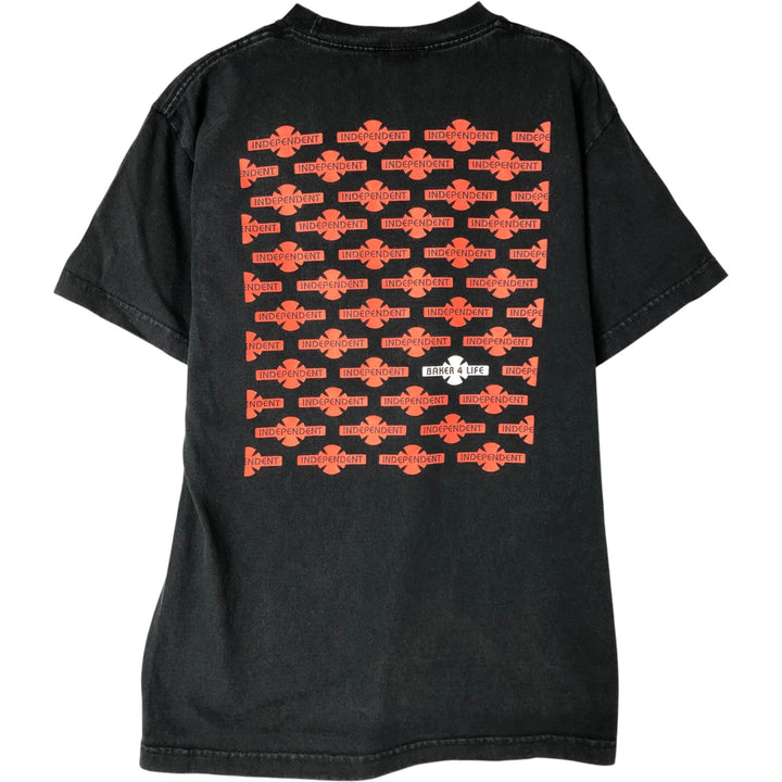 BUILT TO GRIND One-Point Logo T-Shirt, Men's Size M cotton black type Vintage Second Hand