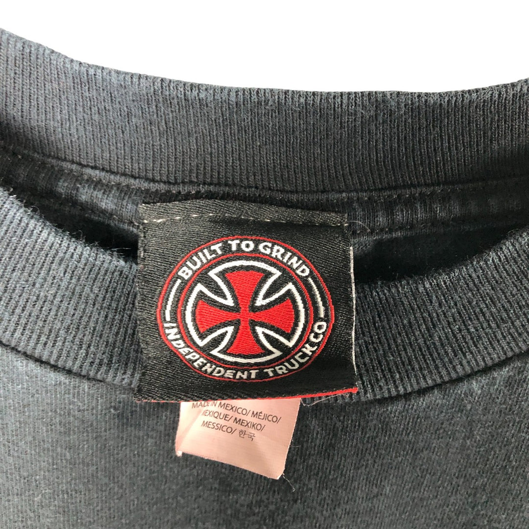 BUILT TO GRIND One-Point Logo T-Shirt, Men's Size M cotton black type Vintage Second Hand