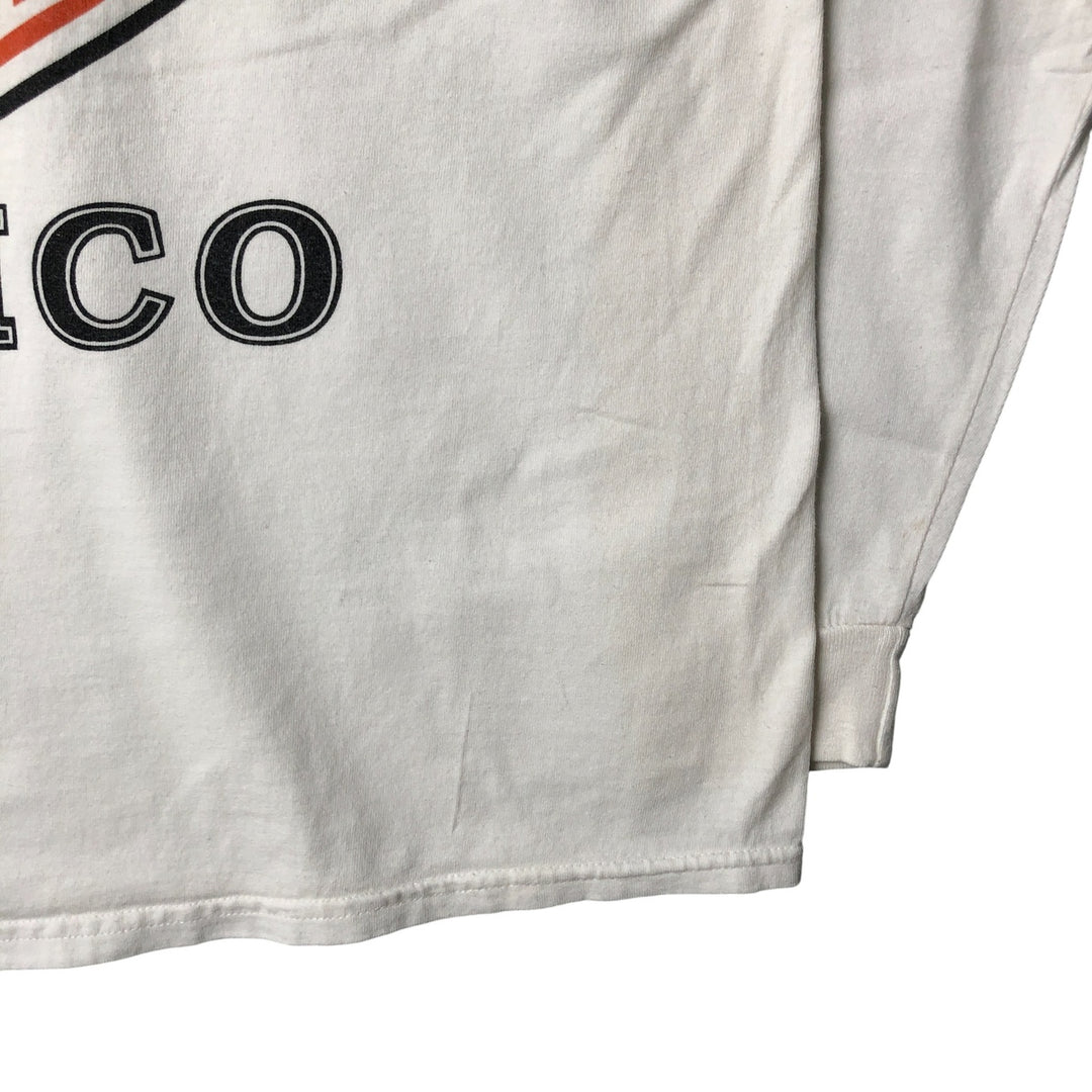 Harley-Davidson Motorcycle Long Sleeve T-Shirt, Men's Size L cotton white type Vintage Second Hand