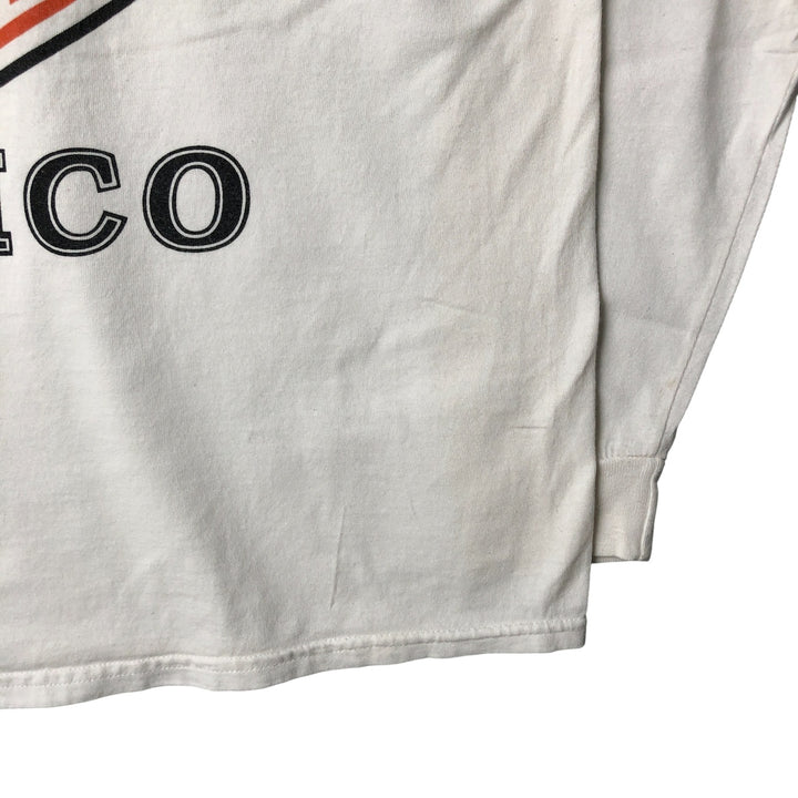 Harley-Davidson Motorcycle Long Sleeve T-Shirt, Men's Size L cotton white type Vintage Second Hand