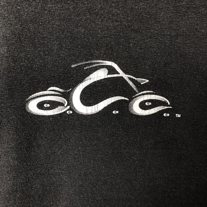2000'S Gildan OCC Orange County Choppers Motorcycle Long Sleeve T-Shirt, Men's Size L cotton Charcoal Vintage Second Hand