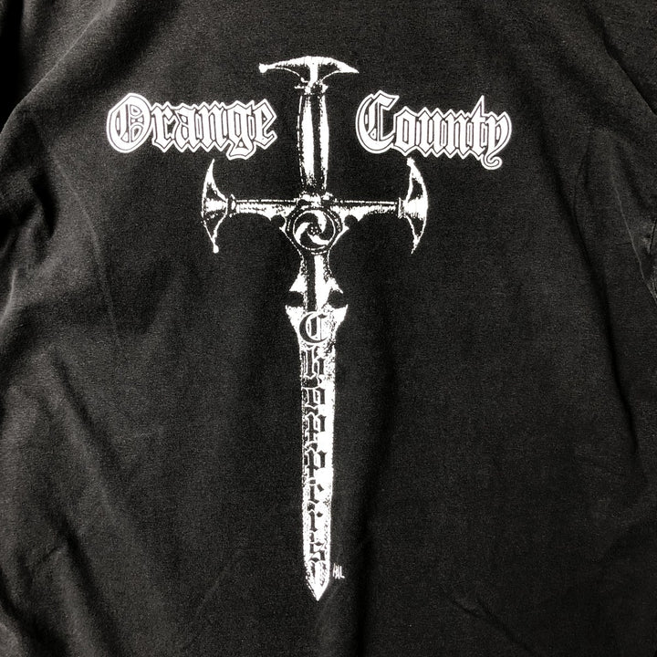 2000'S Gildan OCC Orange County Choppers Motorcycle Long Sleeve T-Shirt, Men's Size L cotton Charcoal Vintage Second Hand