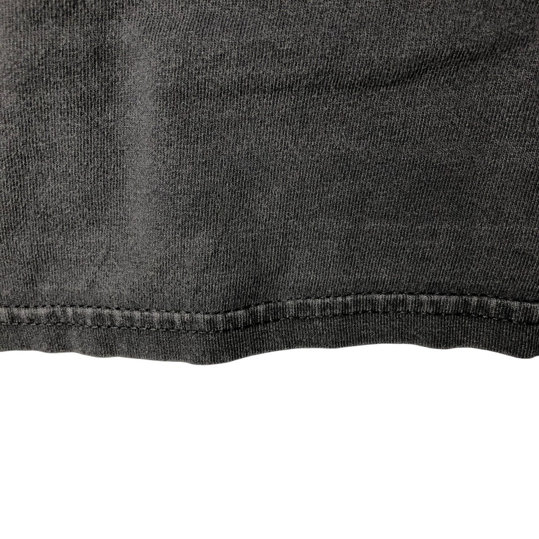 2000'S Gildan J AND P Cycles Eagle Pattern Fire Pattern Motorcycle Long Sleeve T-Shirt, Men's Size L cotton Charcoal Vintage Second Hand