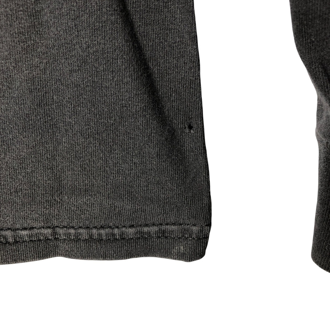 2000'S Gildan J AND P Cycles Eagle Pattern Fire Pattern Motorcycle Long Sleeve T-Shirt, Men's Size L cotton Charcoal Vintage Second Hand