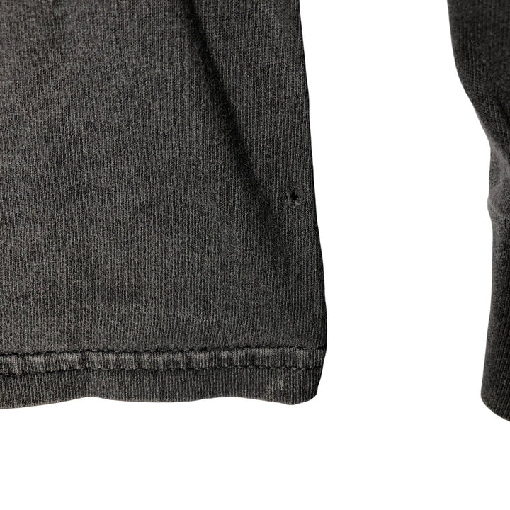 2000'S Gildan J AND P Cycles Eagle Pattern Fire Pattern Motorcycle Long Sleeve T-Shirt, Men's Size L cotton Charcoal Vintage Second Hand