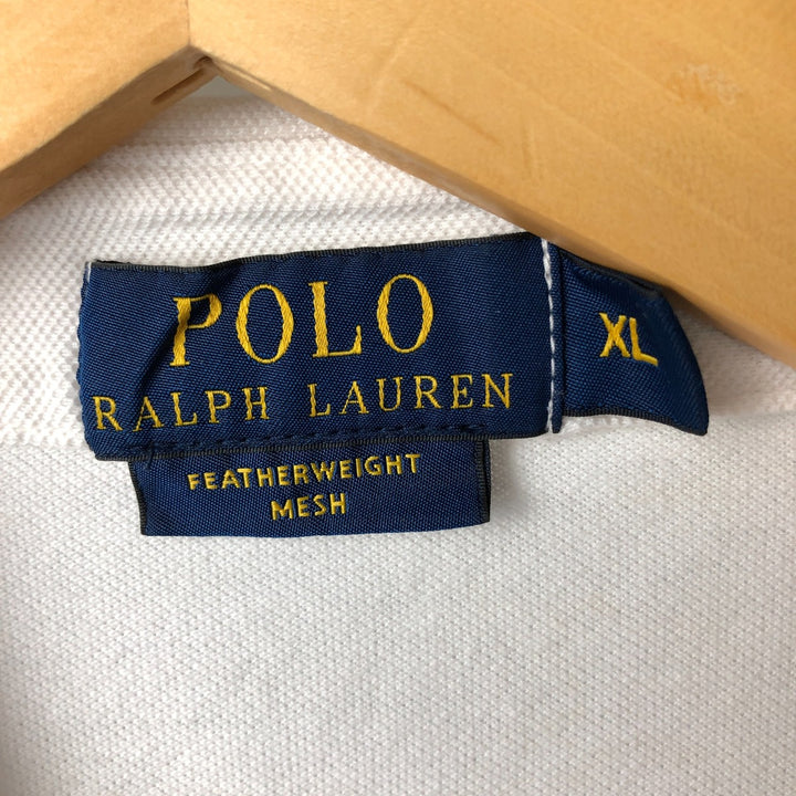 Ralph Lauren POLO RALPH LAUREN Long Sleeve Polo Shirt Men's XL cotton white type Vintage Second Hand