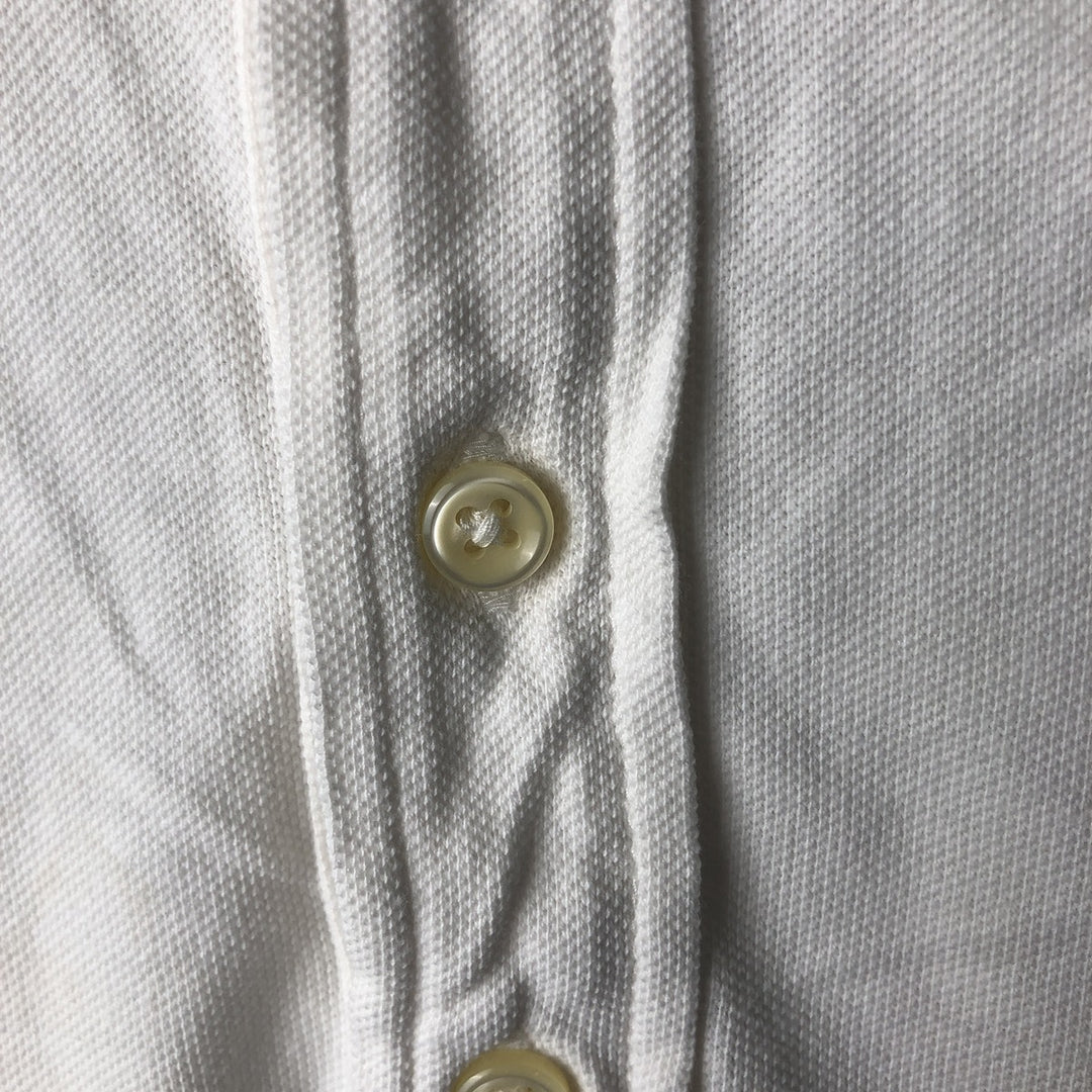 Ralph Lauren POLO RALPH LAUREN Long Sleeve Polo Shirt Men's XL cotton white type Vintage Second Hand