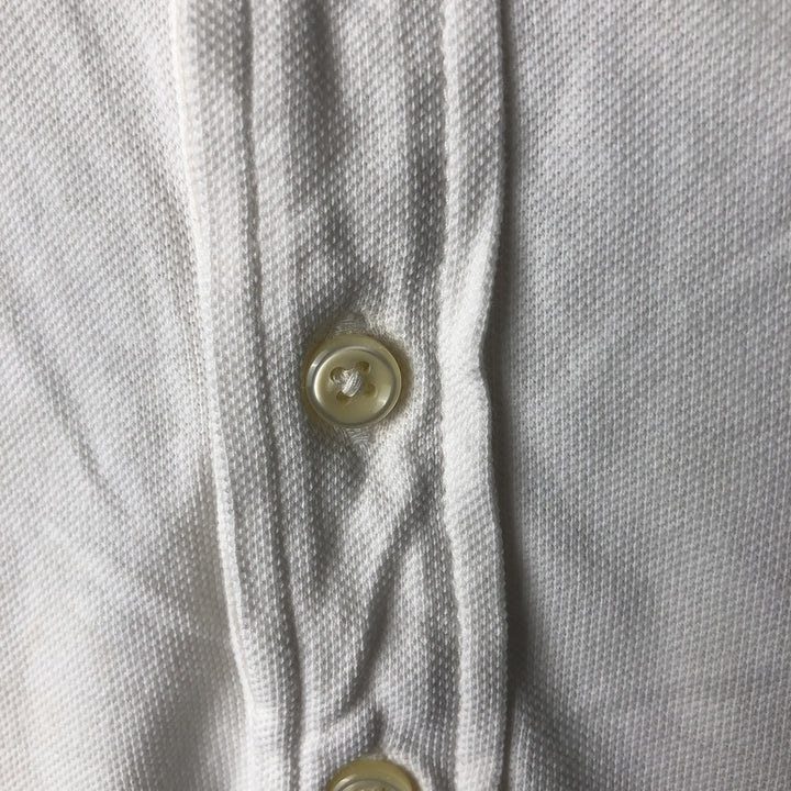 Ralph Lauren POLO RALPH LAUREN Long Sleeve Polo Shirt Men's XL cotton white type Vintage Second Hand