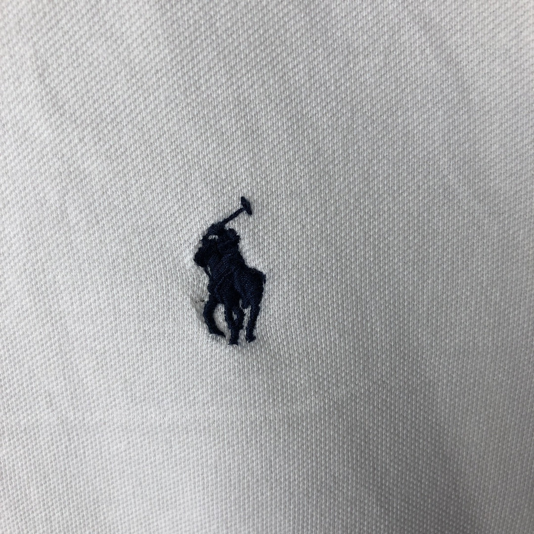 Ralph Lauren POLO RALPH LAUREN Long Sleeve Polo Shirt Men's XL cotton white type Vintage Second Hand