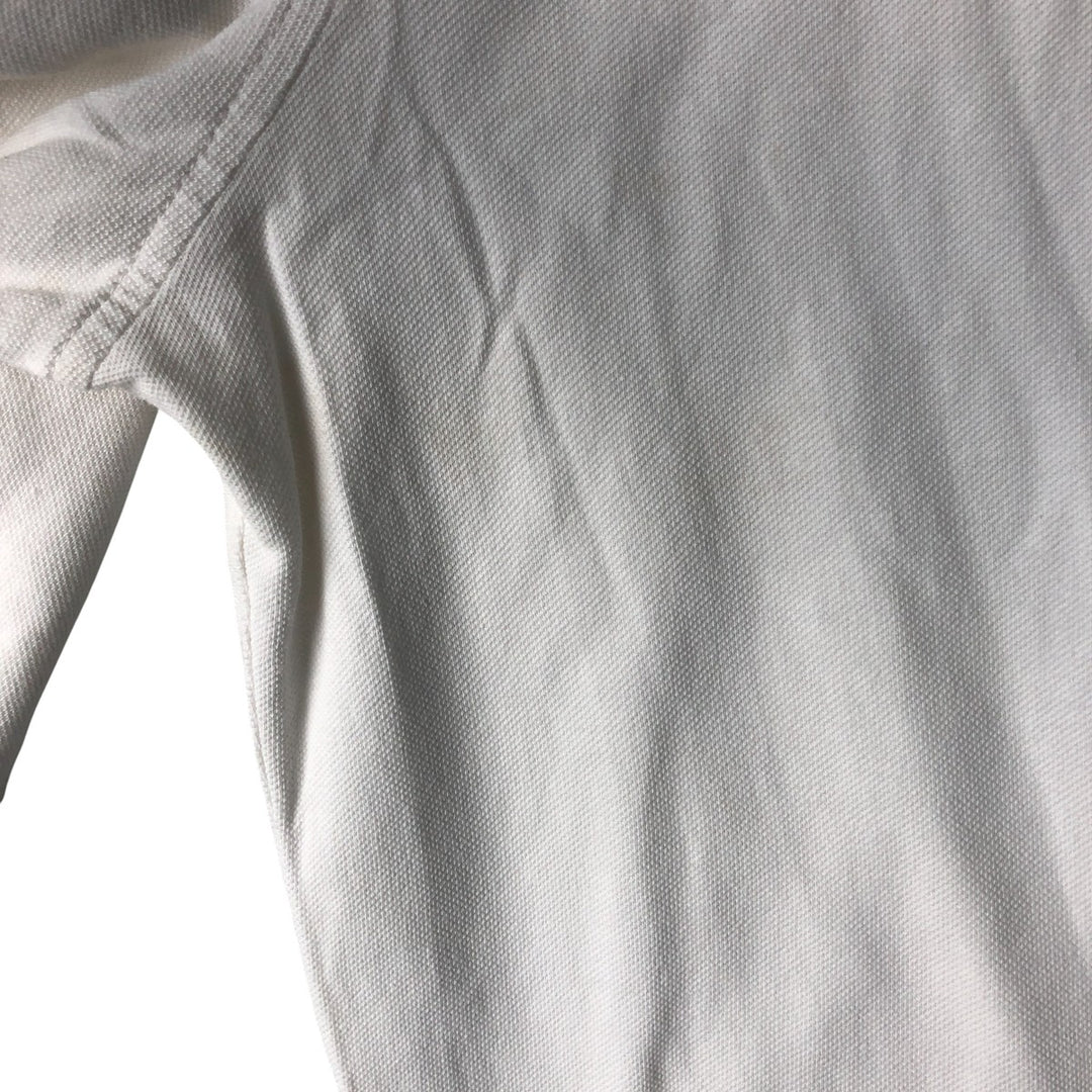 Ralph Lauren POLO RALPH LAUREN Long Sleeve Polo Shirt Men's XL cotton white type Vintage Second Hand