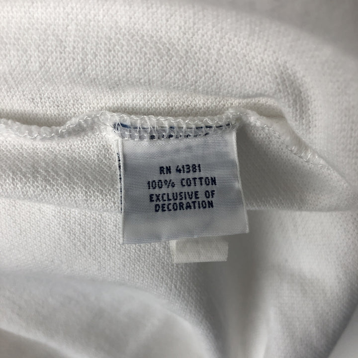 Ralph Lauren POLO RALPH LAUREN long-sleeved polo shirt, men's size L cotton white type Vintage Second Hand