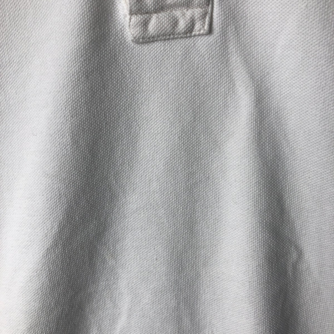 Ralph Lauren POLO RALPH LAUREN long-sleeved polo shirt, men's size L cotton white type Vintage Second Hand