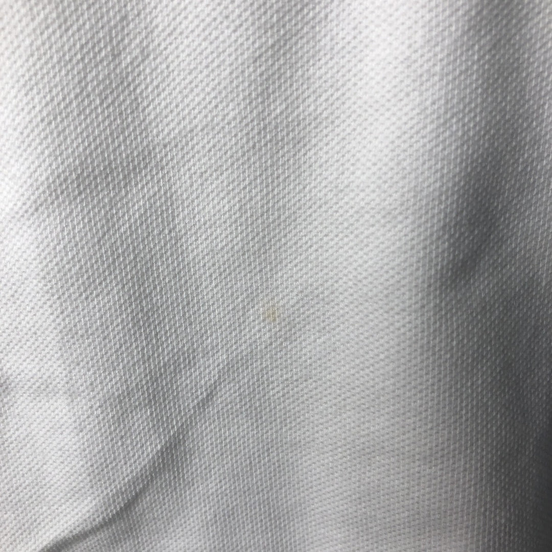 Ralph Lauren POLO RALPH LAUREN long-sleeved polo shirt, men's size L cotton white type Vintage Second Hand