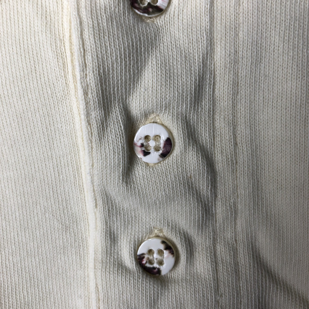 90'S GAP Vintage Long Sleeve Polo Shirt, Men's Size Medium cotton white type Vintage Second Hand