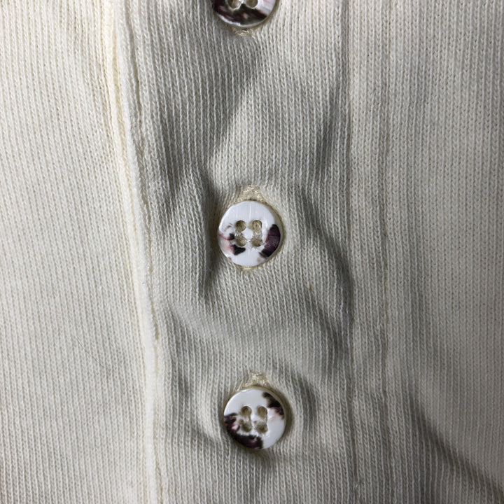 90'S GAP Vintage Long Sleeve Polo Shirt, Men's Size Medium cotton white type Vintage Second Hand