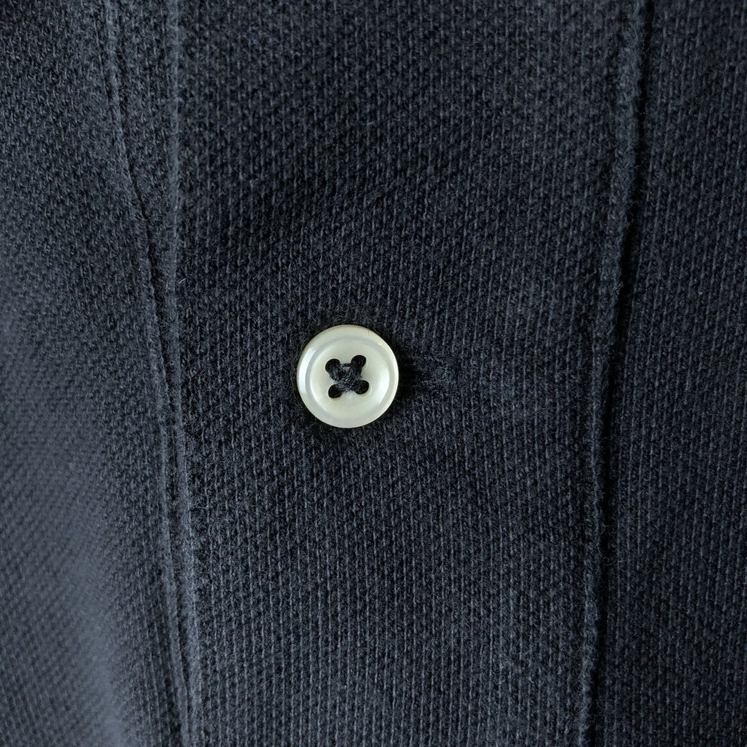 Ralph Lauren POLO RALPH LAUREN long-sleeved polo shirt, men's size L cotton black type Vintage Second Hand