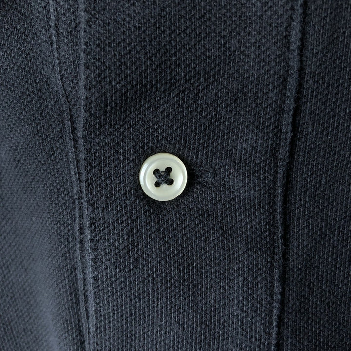 Ralph Lauren POLO RALPH LAUREN long-sleeved polo shirt, men's size L cotton black type Vintage Second Hand